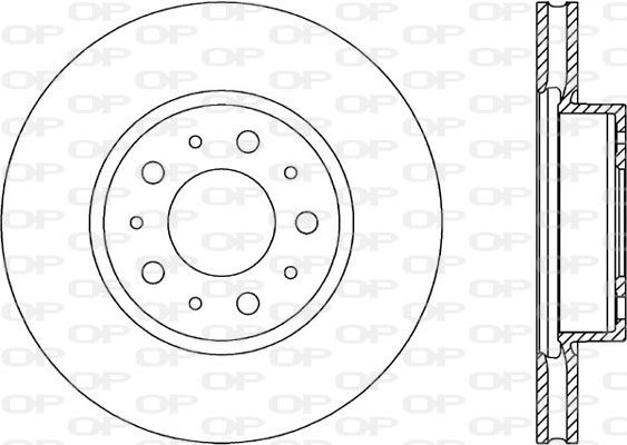 OPEN PARTS Тормозной диск BDR1611.20